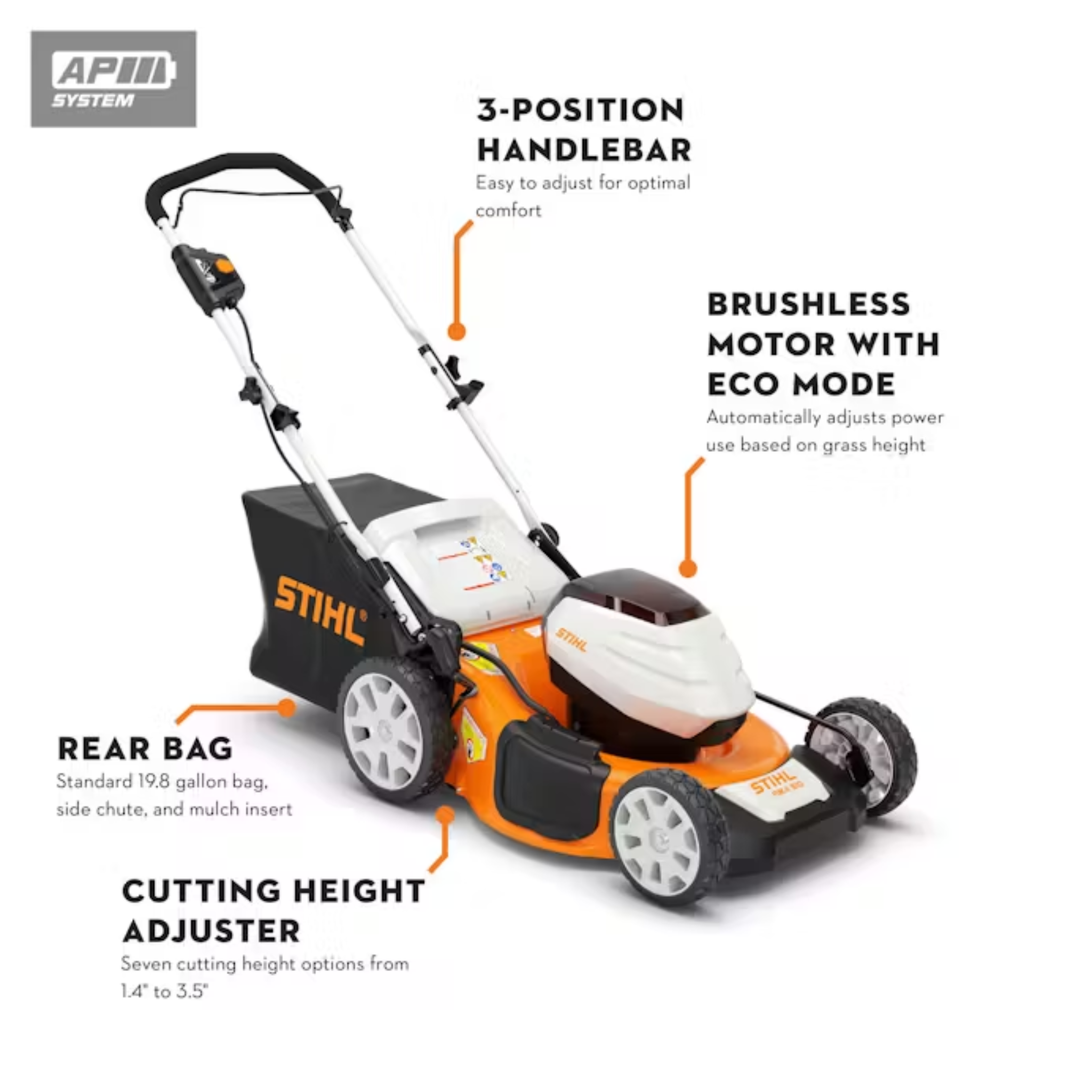 STIHL® RMA 510 CORDLESS LAWN MOWER KIT W/COVER