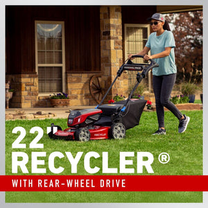 Toro 60V Max* 22 in. (56cm) Recycler® w/ Personal Pace® & SmartStow® Lawn Mower with 8.0Ah Battery