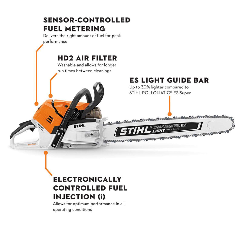 STIHL® MS 500i 36 in. 79.2 cc Gas Light Chainsaw