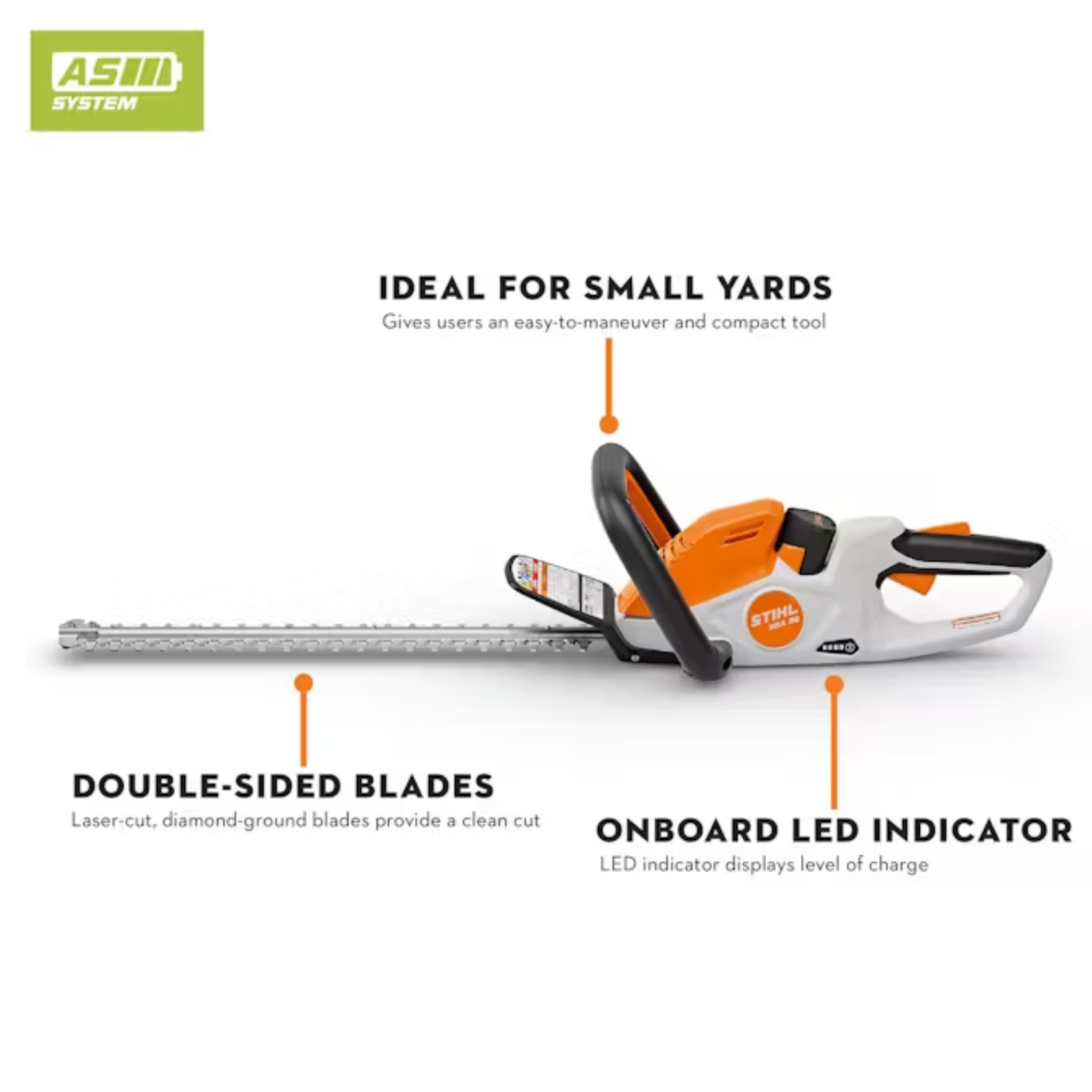 STIHL® HSA 30 LITHIUM-ION HEDGE TRIMMER (AS SERIES)