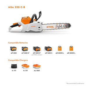 STIHL® MSA 220 C-B Battery Powered Chainsaw