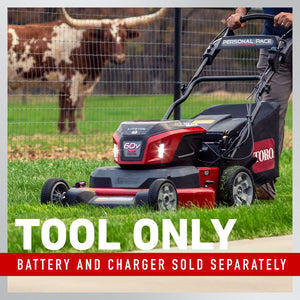 Toro 60V MAX* 30 in. (76 cm) eTimeMaster® w/Personal Pace® Lawn Mower - Battery Not Included(21491T)