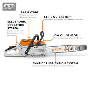 STIHL® MSA 300 C-O Battery Powered Chainsaw