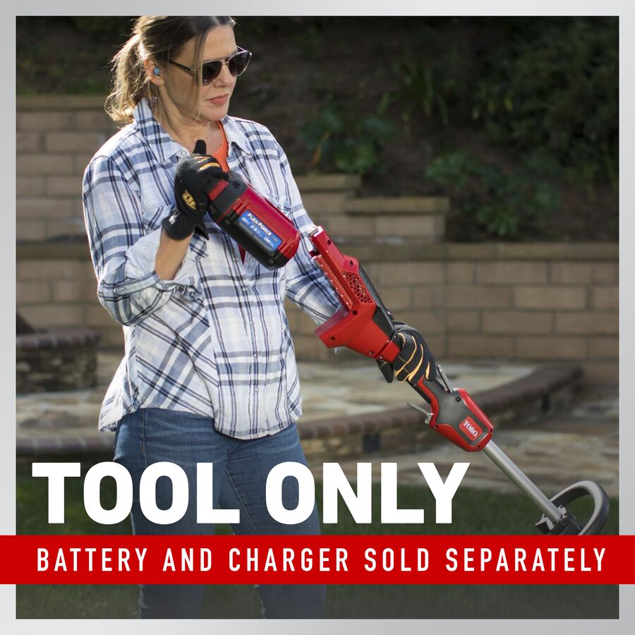 Toro  60V MAX* 14 in. (35.5 cm) / 16 in. (40.6 cm) Brushless String Trimmer - Tool Only (51830T)