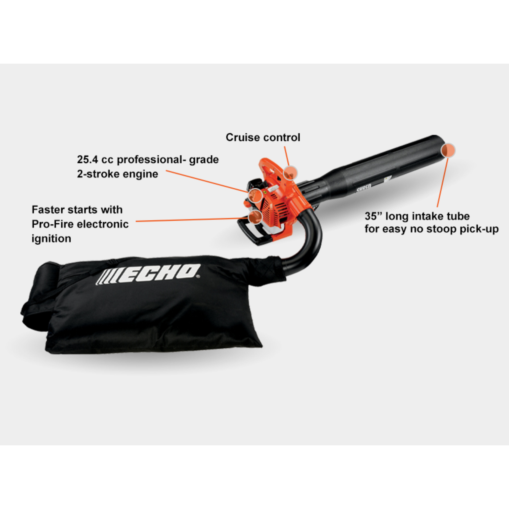 Echo 25.4cc Vac / Shredder / Blower ES-250AA