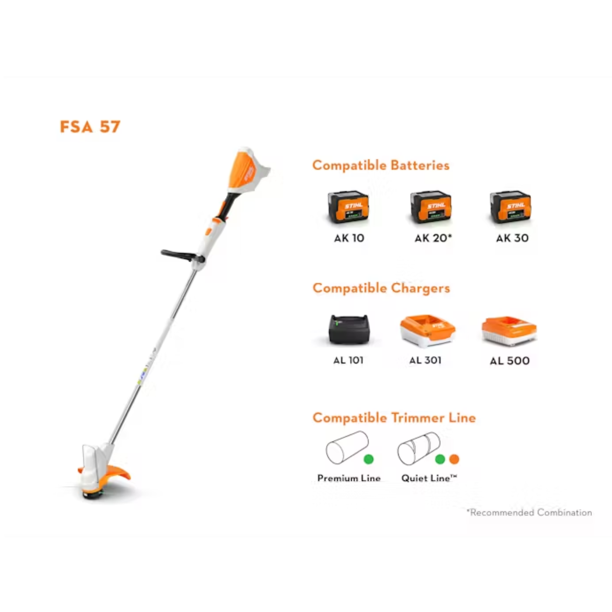 STIHL® FSA 57 TRIMMER UNIT ONLY