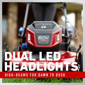 Toro 60V Max* 22 in. (56cm) Recycler® w/ Personal Pace® & SmartStow® Lawn Mower with 8.0Ah Battery