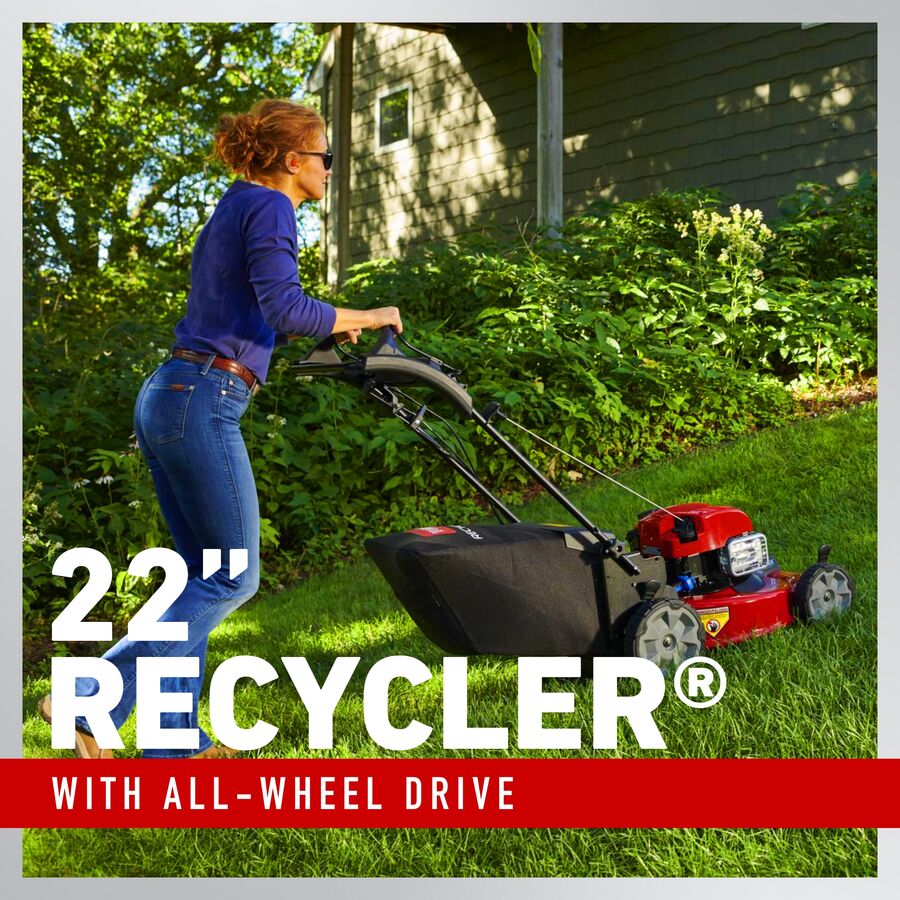 Toro 22 in. (56cm) Recycler® All Wheel Drive w/Personal Pace® Gas Lawn Mower