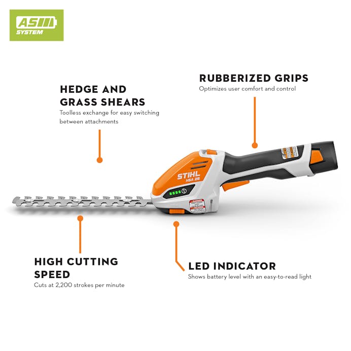 STIHL® HSA 26 Battery Hedge Trimmer Unit