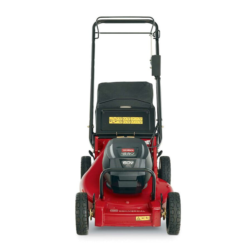 Toro 21 in. (53 cm) Heavy Duty Variable Speed Zone Start 60V MAX* Electric Battery 2-Bail with (2) 10.0Ah Batteries and Charger(22284)