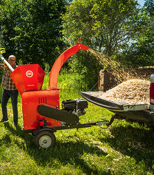 DR Power Equipment Pro XL575 Self‑Feeding Wood Chipper (Model CP57057DEN)