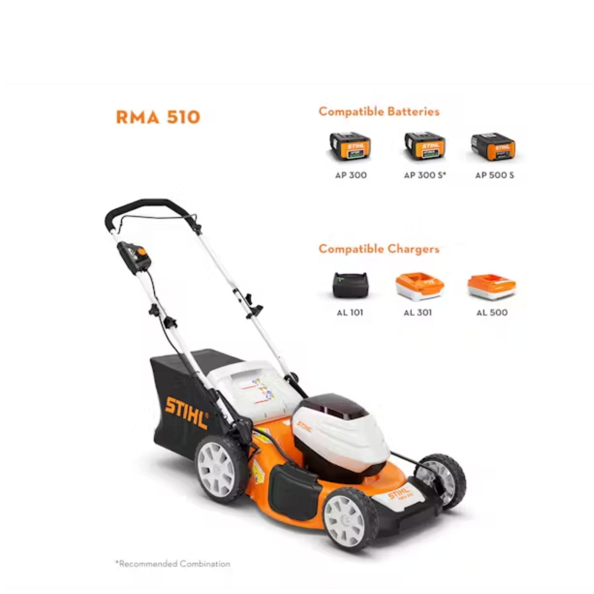 STIHL® RMA 510 CORDLESS LAWN MOWER KIT W/COVER