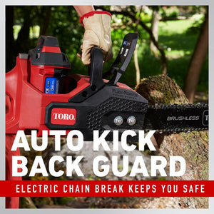 Toro	51850 60V MAX* 16 in. (40.6 cm) Brushless Chainsaw with 2.5Ah battery