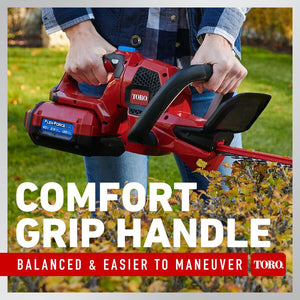 Toro 60V MAX* 24 in. (60.96 cm) Brushless Hedge Trimmer - 2.0Ah Battery Included (51841)